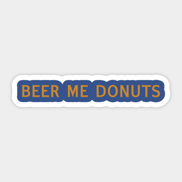 Beer Me Donuts Sticker by calebfaires